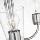 Three Light Chandelier<br /><span style="color:#4AB0CE;">Entrega: 4-10 dias en USA</span><br /><span style="color:#4AB0CE;font-size:60%;">PREGUNTE POR ENTREGA EN PANAMA</span><br />Collection: Miles<br />Finish: Brushed Nickel