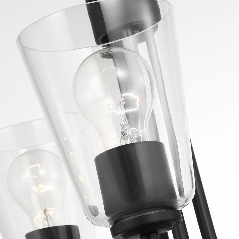 Three Light Chandelier<br /><span style="color:#4AB0CE;">Entrega: 4-10 dias en USA</span><br /><span style="color:#4AB0CE;font-size:60%;">PREGUNTE POR ENTREGA EN PANAMA</span><br />Collection: Miles<br />Finish: Midnight Black