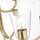 Nine Light Chandelier<br /><span style="color:#4AB0CE;">Entrega: 4-10 dias en USA</span><br /><span style="color:#4AB0CE;font-size:60%;">PREGUNTE POR ENTREGA EN PANAMA</span><br />Collection: Miles<br />Finish: Satin Brass