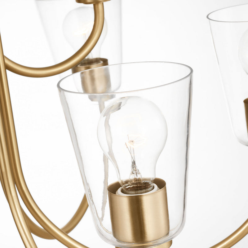 Nine Light Chandelier<br /><span style="color:#4AB0CE;">Entrega: 4-10 dias en USA</span><br /><span style="color:#4AB0CE;font-size:60%;">PREGUNTE POR ENTREGA EN PANAMA</span><br />Collection: Miles<br />Finish: Satin Brass