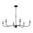 Six Light Chandelier<br /><span style="color:#4AB0CE;">Entrega: 12-13 semanas en USA</span><br /><span style="color:#4AB0CE;font-size:60%;">PREGUNTE POR ENTREGA EN PANAMA</span><br />Collection: Abells<br />Finish: Midnight Black