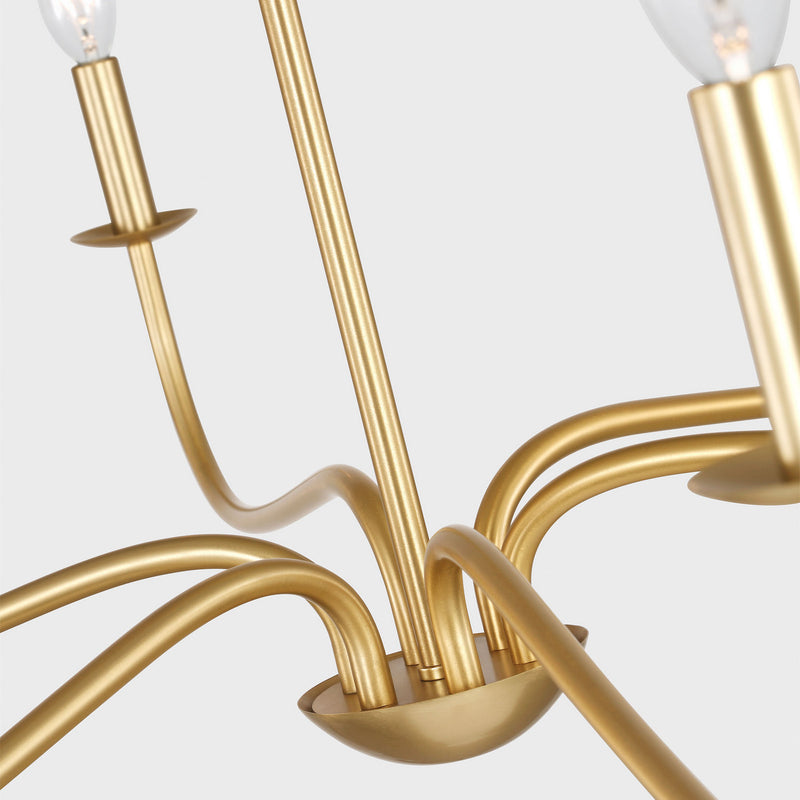 Six Light Chandelier<br /><span style="color:#4AB0CE;">Entrega: 18-19 semanas en USA</span><br /><span style="color:#4AB0CE;font-size:60%;">PREGUNTE POR ENTREGA EN PANAMA</span><br />Collection: Abells<br />Finish: Satin Brass