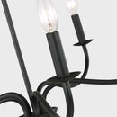 Five Light Chandelier<br /><span style="color:#4AB0CE;">Entrega: 4-10 dias en USA</span><br /><span style="color:#4AB0CE;font-size:60%;">PREGUNTE POR ENTREGA EN PANAMA</span><br />Collection: Abells<br />Finish: Midnight Black