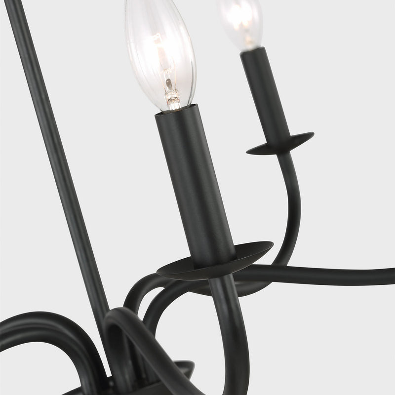 Five Light Chandelier<br /><span style="color:#4AB0CE;">Entrega: 4-10 dias en USA</span><br /><span style="color:#4AB0CE;font-size:60%;">PREGUNTE POR ENTREGA EN PANAMA</span><br />Collection: Abells<br />Finish: Midnight Black