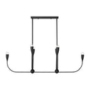 Six Light Linear Chandelier<br /><span style="color:#4AB0CE;">Entrega: 4-10 dias en USA</span><br /><span style="color:#4AB0CE;font-size:60%;">PREGUNTE POR ENTREGA EN PANAMA</span><br />Collection: Maya<br />Finish: Midnight Black