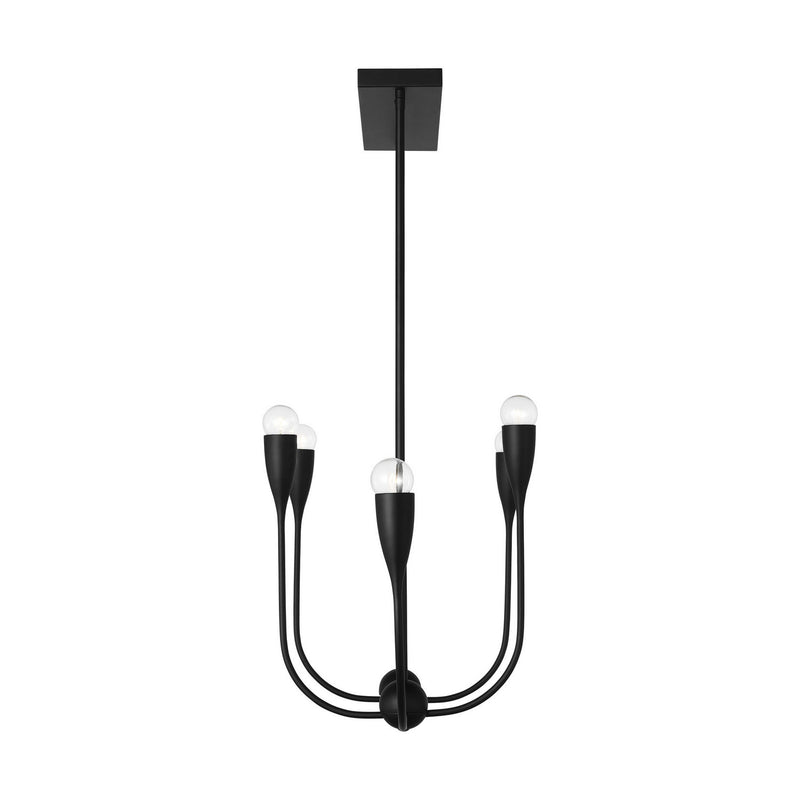 Six Light Linear Chandelier<br /><span style="color:#4AB0CE;">Entrega: 4-10 dias en USA</span><br /><span style="color:#4AB0CE;font-size:60%;">PREGUNTE POR ENTREGA EN PANAMA</span><br />Collection: Maya<br />Finish: Midnight Black