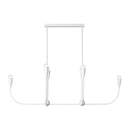 Six Light Linear Chandelier<br /><span style="color:#4AB0CE;">Entrega: 4-10 dias en USA</span><br /><span style="color:#4AB0CE;font-size:60%;">PREGUNTE POR ENTREGA EN PANAMA</span><br />Collection: Maya<br />Finish: Matte White