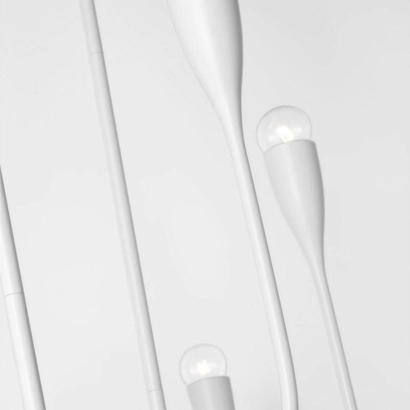 Six Light Linear Chandelier<br /><span style="color:#4AB0CE;">Entrega: 4-10 dias en USA</span><br /><span style="color:#4AB0CE;font-size:60%;">PREGUNTE POR ENTREGA EN PANAMA</span><br />Collection: Maya<br />Finish: Matte White