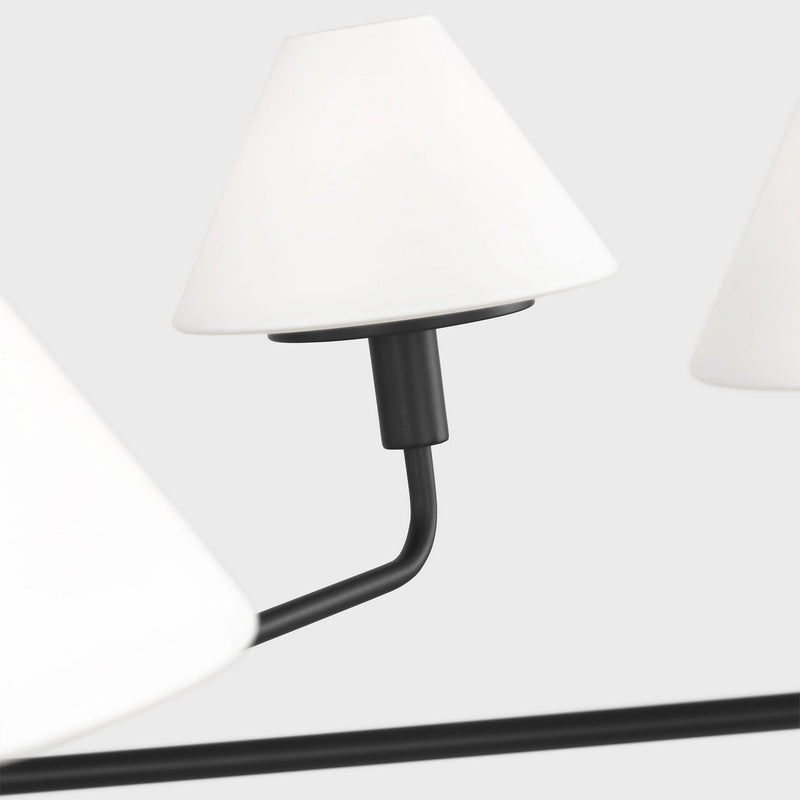 Generation Lighting - GLC1235MBK - Five Light Chandelier - Mendota - Midnight Black