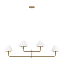 Four Light Chandelier<br /><span style="color:#4AB0CE;">Entrega: 4-10 dias en USA</span><br /><span style="color:#4AB0CE;font-size:60%;">PREGUNTE POR ENTREGA EN PANAMA</span><br />Collection: Mendota<br />Finish: Satin Brass