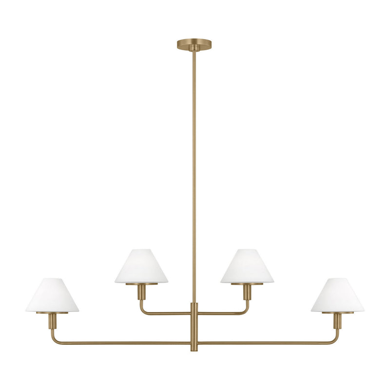 Four Light Chandelier<br /><span style="color:#4AB0CE;">Entrega: 4-10 dias en USA</span><br /><span style="color:#4AB0CE;font-size:60%;">PREGUNTE POR ENTREGA EN PANAMA</span><br />Collection: Mendota<br />Finish: Satin Brass