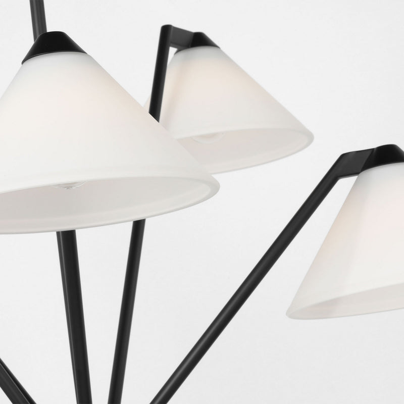 Chandelier<br /><span style="color:#4AB0CE;">Entrega: 4-10 dias en USA</span><br /><span style="color:#4AB0CE;font-size:60%;">PREGUNTE POR ENTREGA EN PANAMA</span><br />Collection: Werley<br />Finish: Midnight Black