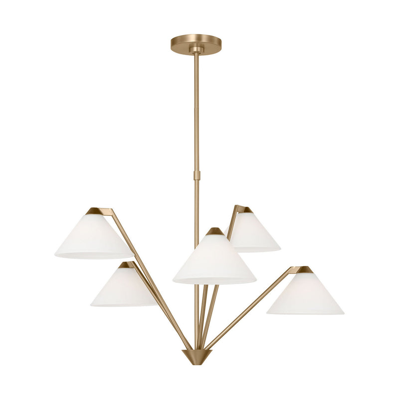 Chandelier<br /><span style="color:#4AB0CE;">Entrega: 4-10 dias en USA</span><br /><span style="color:#4AB0CE;font-size:60%;">PREGUNTE POR ENTREGA EN PANAMA</span><br />Collection: Werley<br />Finish: Satin Brass