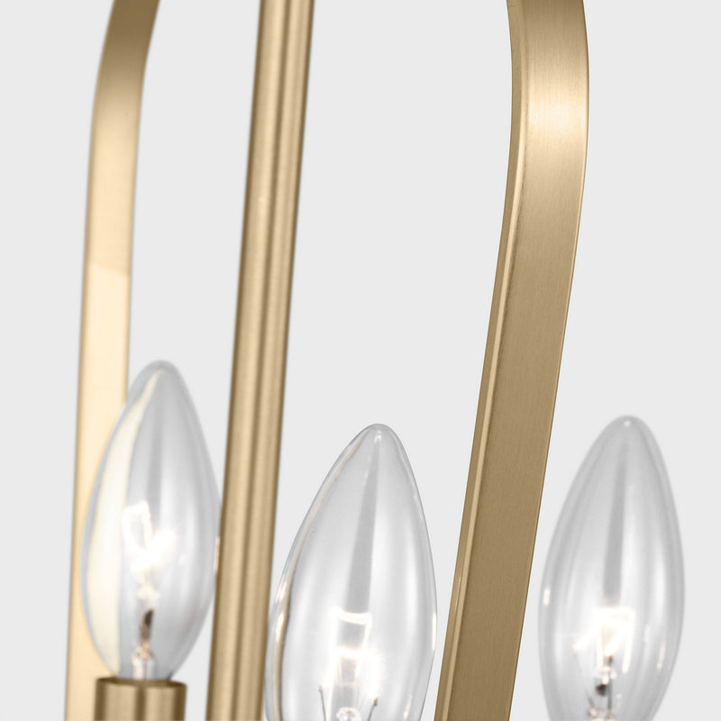 Four Light Chandelier<br /><span style="color:#4AB0CE;">Entrega: 4-10 dias en USA</span><br /><span style="color:#4AB0CE;font-size:60%;">PREGUNTE POR ENTREGA EN PANAMA</span><br />Collection: Kennan<br />Finish: Satin Brass