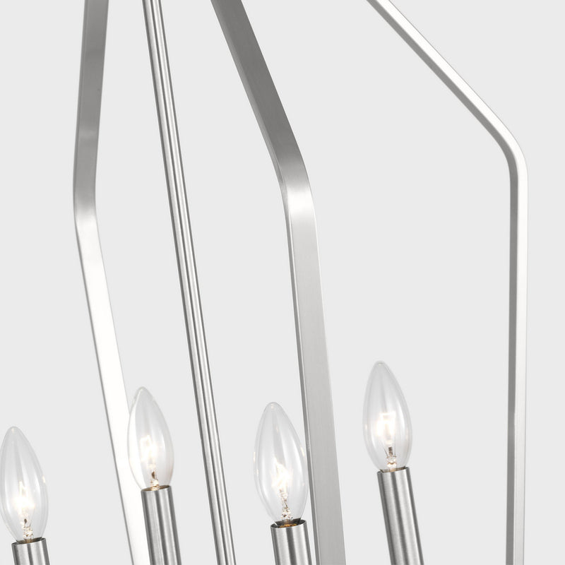 Four Light Chandelier<br /><span style="color:#4AB0CE;">Entrega: 2-3 semanas en USA</span><br /><span style="color:#4AB0CE;font-size:60%;">PREGUNTE POR ENTREGA EN PANAMA</span><br />Collection: Kennan<br />Finish: Brushed Nickel