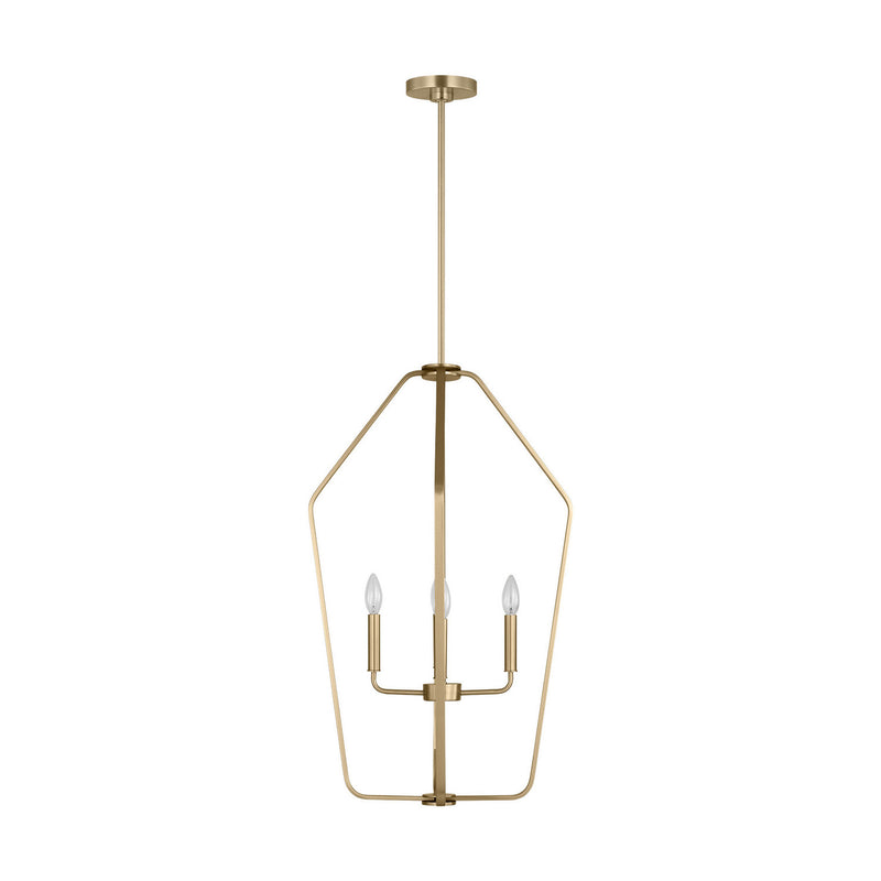Four Light Chandelier<br /><span style="color:#4AB0CE;">Entrega: 2-3 semanas en USA</span><br /><span style="color:#4AB0CE;font-size:60%;">PREGUNTE POR ENTREGA EN PANAMA</span><br />Collection: Kennan<br />Finish: Satin Brass