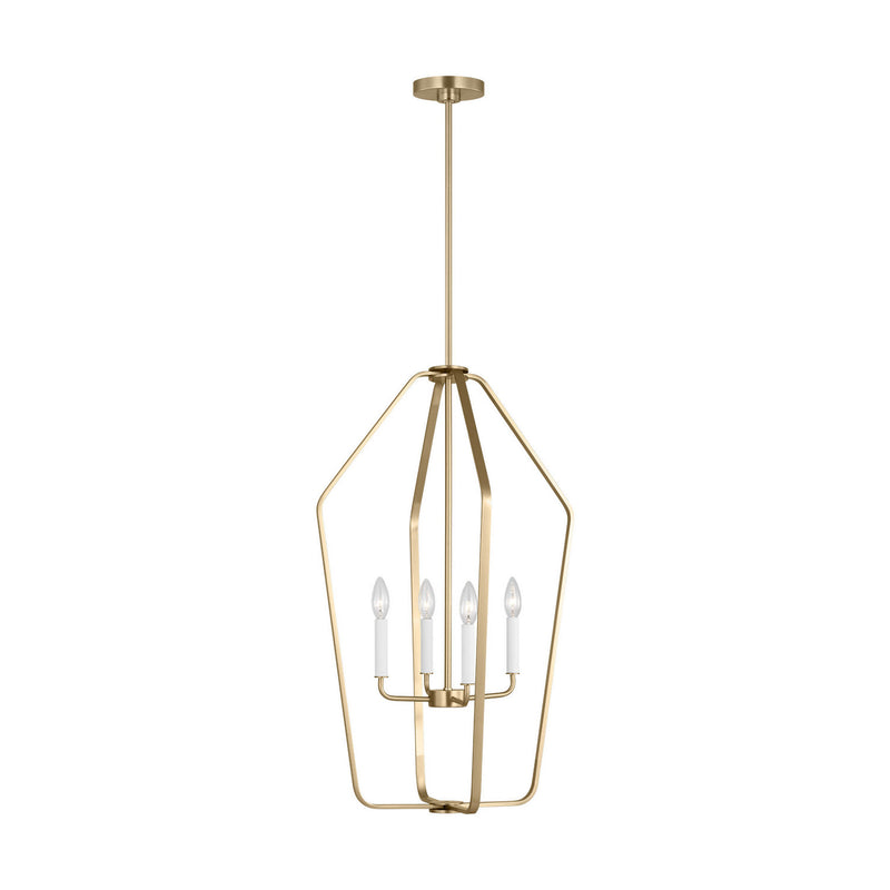 Four Light Chandelier<br /><span style="color:#4AB0CE;">Entrega: 2-3 semanas en USA</span><br /><span style="color:#4AB0CE;font-size:60%;">PREGUNTE POR ENTREGA EN PANAMA</span><br />Collection: Kennan<br />Finish: Satin Brass