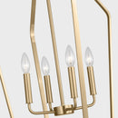 Four Light Chandelier<br /><span style="color:#4AB0CE;">Entrega: 4-10 dias en USA</span><br /><span style="color:#4AB0CE;font-size:60%;">PREGUNTE POR ENTREGA EN PANAMA</span><br />Collection: Kennan<br />Finish: Satin Brass