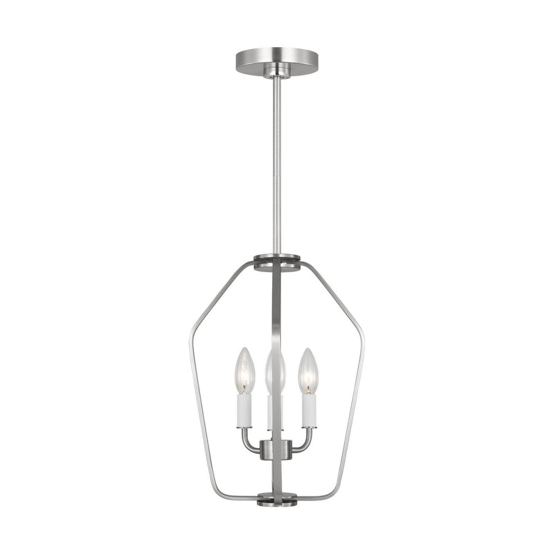Three Light Chandelier<br /><span style="color:#4AB0CE;">Entrega: 2-3 semanas en USA</span><br /><span style="color:#4AB0CE;font-size:60%;">PREGUNTE POR ENTREGA EN PANAMA</span><br />Collection: Kennan<br />Finish: Brushed Nickel