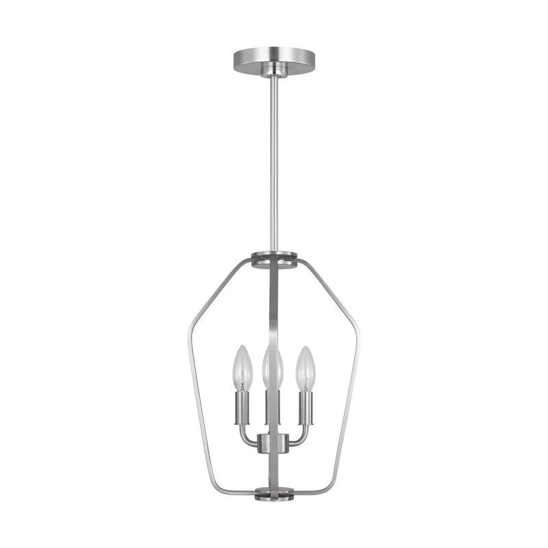 Three Light Chandelier<br /><span style="color:#4AB0CE;">Entrega: 2-3 semanas en USA</span><br /><span style="color:#4AB0CE;font-size:60%;">PREGUNTE POR ENTREGA EN PANAMA</span><br />Collection: Kennan<br />Finish: Brushed Nickel