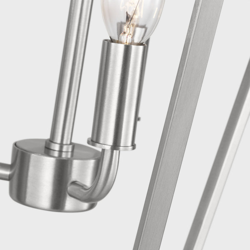 Three Light Chandelier<br /><span style="color:#4AB0CE;">Entrega: 2-3 semanas en USA</span><br /><span style="color:#4AB0CE;font-size:60%;">PREGUNTE POR ENTREGA EN PANAMA</span><br />Collection: Kennan<br />Finish: Brushed Nickel