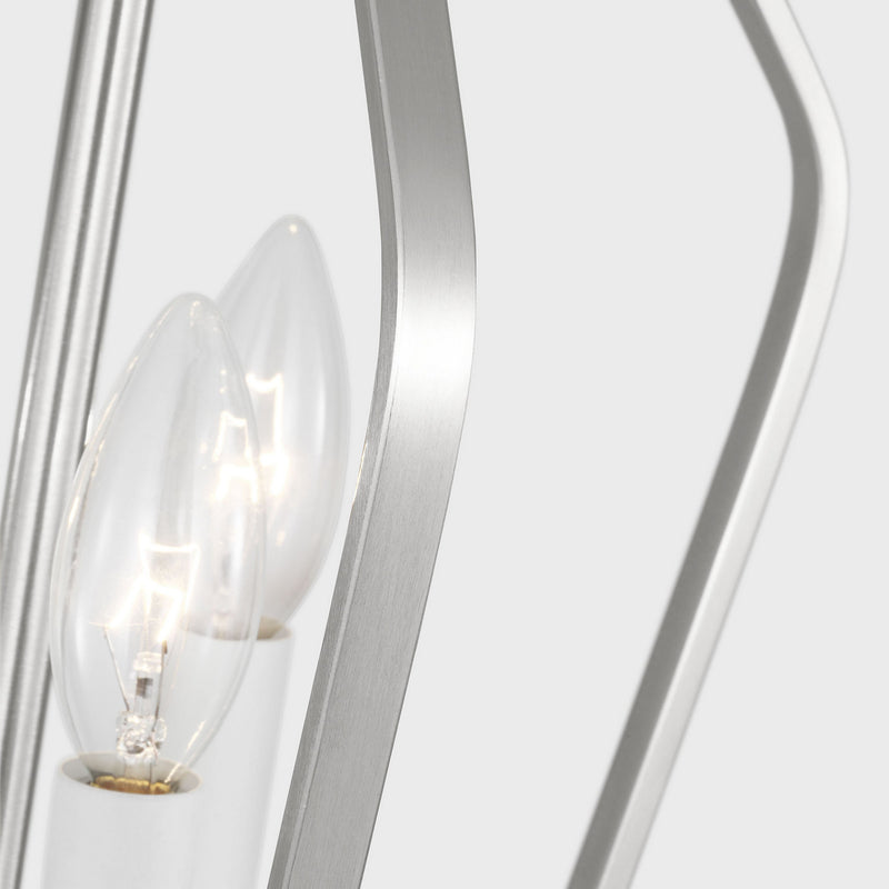 Three Light Chandelier<br /><span style="color:#4AB0CE;">Entrega: 2-3 semanas en USA</span><br /><span style="color:#4AB0CE;font-size:60%;">PREGUNTE POR ENTREGA EN PANAMA</span><br />Collection: Kennan<br />Finish: Brushed Nickel
