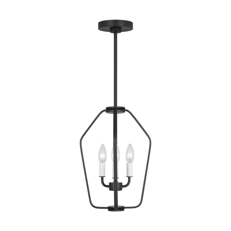 Three Light Chandelier<br /><span style="color:#4AB0CE;">Entrega: 2-3 semanas en USA</span><br /><span style="color:#4AB0CE;font-size:60%;">PREGUNTE POR ENTREGA EN PANAMA</span><br />Collection: Kennan<br />Finish: Midnight Black