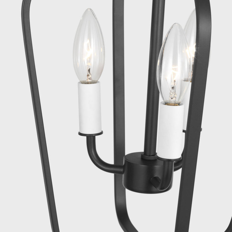 Three Light Chandelier<br /><span style="color:#4AB0CE;">Entrega: 2-3 semanas en USA</span><br /><span style="color:#4AB0CE;font-size:60%;">PREGUNTE POR ENTREGA EN PANAMA</span><br />Collection: Kennan<br />Finish: Midnight Black