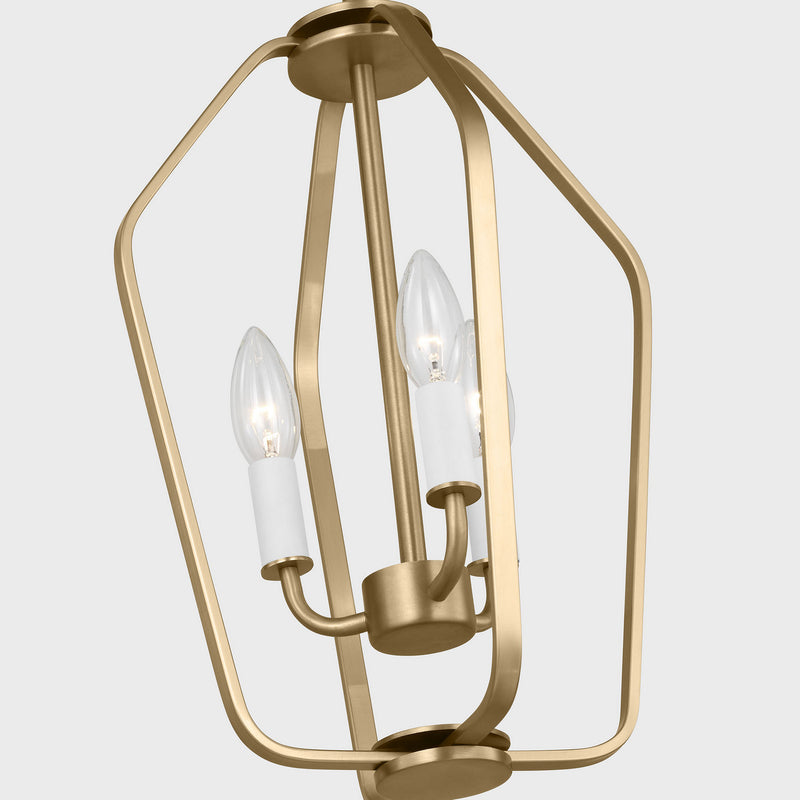 Three Light Chandelier<br /><span style="color:#4AB0CE;">Entrega: 2-3 semanas en USA</span><br /><span style="color:#4AB0CE;font-size:60%;">PREGUNTE POR ENTREGA EN PANAMA</span><br />Collection: Kennan<br />Finish: Satin Brass