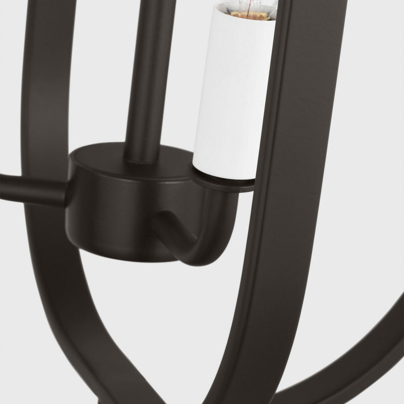 Three Light Chandelier<br /><span style="color:#4AB0CE;">Entrega: 4-10 dias en USA</span><br /><span style="color:#4AB0CE;font-size:60%;">PREGUNTE POR ENTREGA EN PANAMA</span><br />Collection: Loretto<br />Finish: Midnight Black