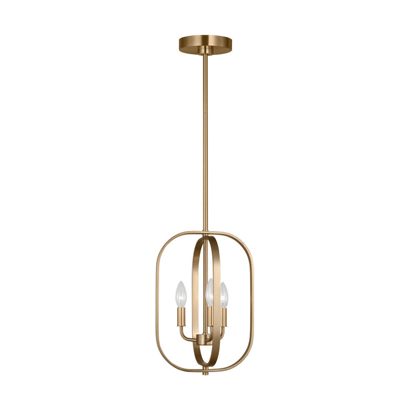 Three Light Chandelier<br /><span style="color:#4AB0CE;">Entrega: 4-10 dias en USA</span><br /><span style="color:#4AB0CE;font-size:60%;">PREGUNTE POR ENTREGA EN PANAMA</span><br />Collection: Loretto<br />Finish: Satin Brass