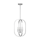 Four Light Chandelier<br /><span style="color:#4AB0CE;">Entrega: 4-10 dias en USA</span><br /><span style="color:#4AB0CE;font-size:60%;">PREGUNTE POR ENTREGA EN PANAMA</span><br />Collection: Loretto<br />Finish: Brushed Nickel