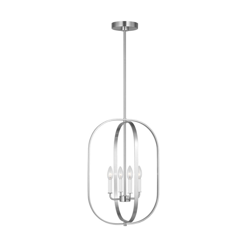 Four Light Chandelier<br /><span style="color:#4AB0CE;">Entrega: 2-3 semanas en USA</span><br /><span style="color:#4AB0CE;font-size:60%;">PREGUNTE POR ENTREGA EN PANAMA</span><br />Collection: Loretto<br />Finish: Brushed Nickel