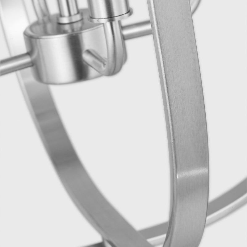 Four Light Chandelier<br /><span style="color:#4AB0CE;">Entrega: 2-3 semanas en USA</span><br /><span style="color:#4AB0CE;font-size:60%;">PREGUNTE POR ENTREGA EN PANAMA</span><br />Collection: Loretto<br />Finish: Brushed Nickel