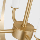 Generation Lighting - GLC1304SB - Four Light Chandelier - Loretto - Satin Brass