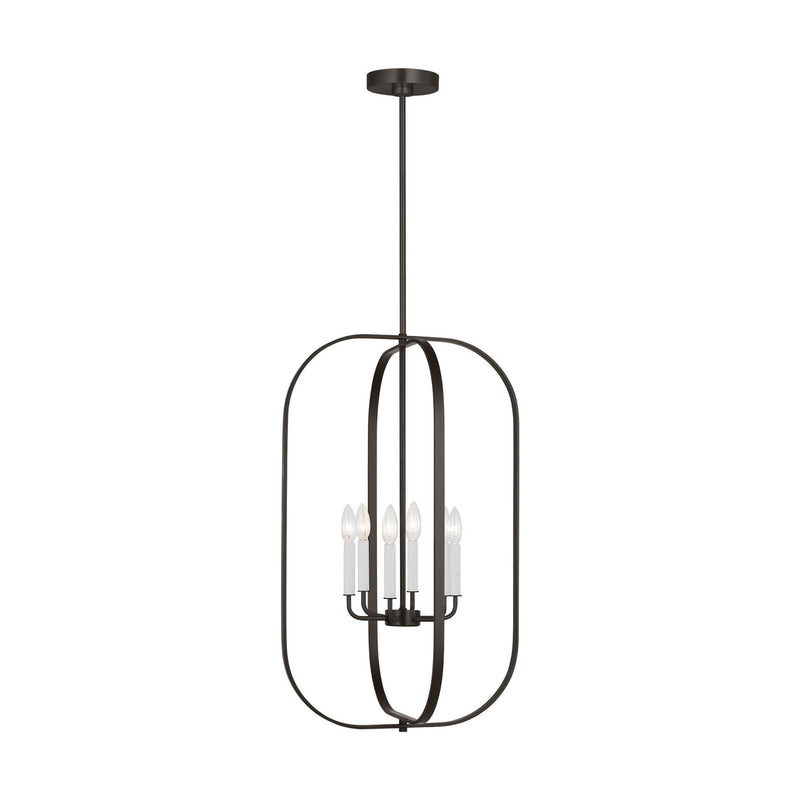 Six Light Chandelier<br /><span style="color:#4AB0CE;">Entrega: 4-10 dias en USA</span><br /><span style="color:#4AB0CE;font-size:60%;">PREGUNTE POR ENTREGA EN PANAMA</span><br />Collection: Loretto<br />Finish: Midnight Black