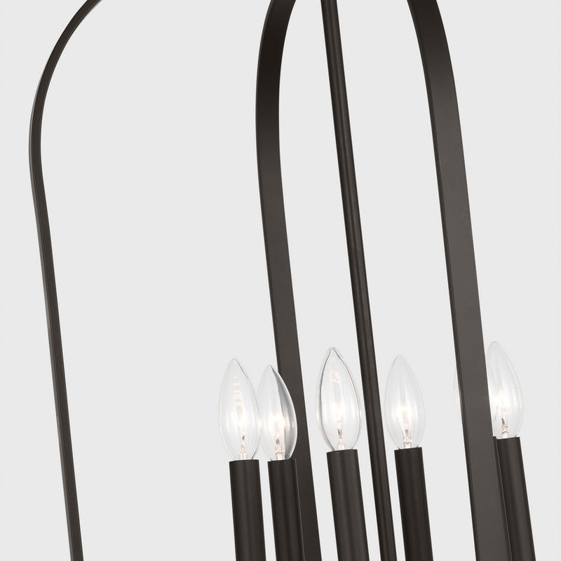 Six Light Chandelier<br /><span style="color:#4AB0CE;">Entrega: 4-10 dias en USA</span><br /><span style="color:#4AB0CE;font-size:60%;">PREGUNTE POR ENTREGA EN PANAMA</span><br />Collection: Loretto<br />Finish: Midnight Black