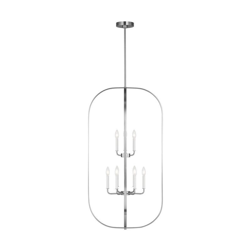 Nine Light Chandelier<br /><span style="color:#4AB0CE;">Entrega: 2-3 semanas en USA</span><br /><span style="color:#4AB0CE;font-size:60%;">PREGUNTE POR ENTREGA EN PANAMA</span><br />Collection: Loretto<br />Finish: Brushed Nickel