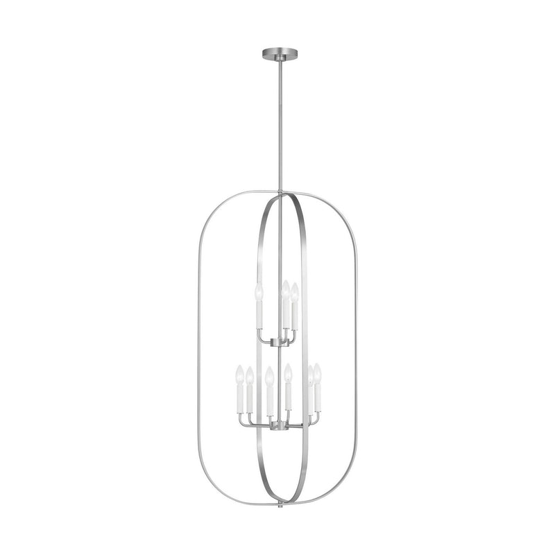 Nine Light Chandelier<br /><span style="color:#4AB0CE;">Entrega: 2-3 semanas en USA</span><br /><span style="color:#4AB0CE;font-size:60%;">PREGUNTE POR ENTREGA EN PANAMA</span><br />Collection: Loretto<br />Finish: Brushed Nickel