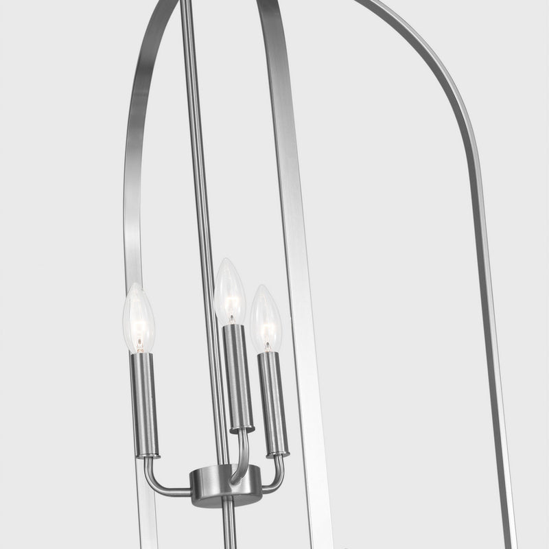 Nine Light Chandelier<br /><span style="color:#4AB0CE;">Entrega: 2-3 semanas en USA</span><br /><span style="color:#4AB0CE;font-size:60%;">PREGUNTE POR ENTREGA EN PANAMA</span><br />Collection: Loretto<br />Finish: Brushed Nickel
