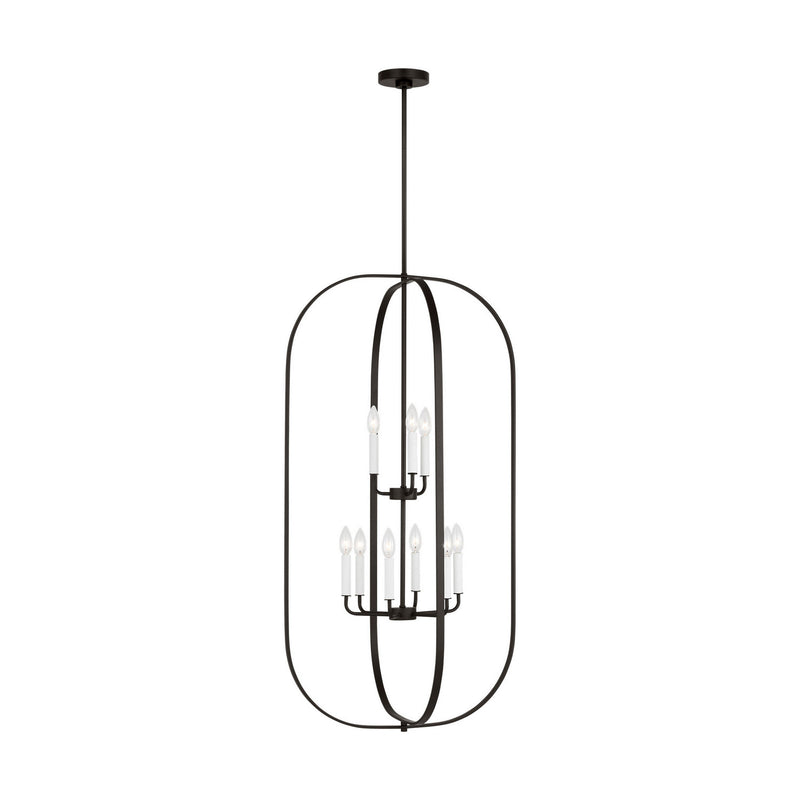 Nine Light Chandelier<br /><span style="color:#4AB0CE;">Entrega: 4-10 dias en USA</span><br /><span style="color:#4AB0CE;font-size:60%;">PREGUNTE POR ENTREGA EN PANAMA</span><br />Collection: Loretto<br />Finish: Midnight Black