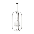 Nine Light Chandelier<br /><span style="color:#4AB0CE;">Entrega: 4-10 dias en USA</span><br /><span style="color:#4AB0CE;font-size:60%;">PREGUNTE POR ENTREGA EN PANAMA</span><br />Collection: Loretto<br />Finish: Midnight Black