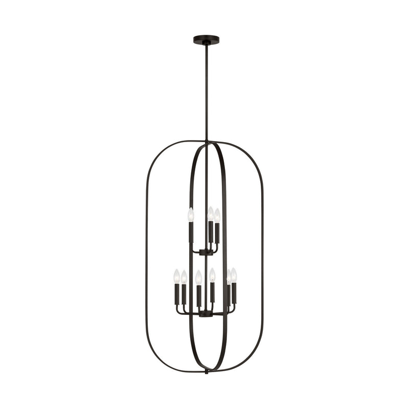 Nine Light Chandelier<br /><span style="color:#4AB0CE;">Entrega: 4-10 dias en USA</span><br /><span style="color:#4AB0CE;font-size:60%;">PREGUNTE POR ENTREGA EN PANAMA</span><br />Collection: Loretto<br />Finish: Midnight Black