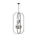 Nine Light Chandelier<br /><span style="color:#4AB0CE;">Entrega: 4-10 dias en USA</span><br /><span style="color:#4AB0CE;font-size:60%;">PREGUNTE POR ENTREGA EN PANAMA</span><br />Collection: Loretto<br />Finish: Midnight Black