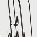 Nine Light Chandelier<br /><span style="color:#4AB0CE;">Entrega: 4-10 dias en USA</span><br /><span style="color:#4AB0CE;font-size:60%;">PREGUNTE POR ENTREGA EN PANAMA</span><br />Collection: Loretto<br />Finish: Midnight Black