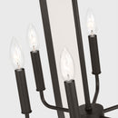 Nine Light Chandelier<br /><span style="color:#4AB0CE;">Entrega: 4-10 dias en USA</span><br /><span style="color:#4AB0CE;font-size:60%;">PREGUNTE POR ENTREGA EN PANAMA</span><br />Collection: Loretto<br />Finish: Midnight Black