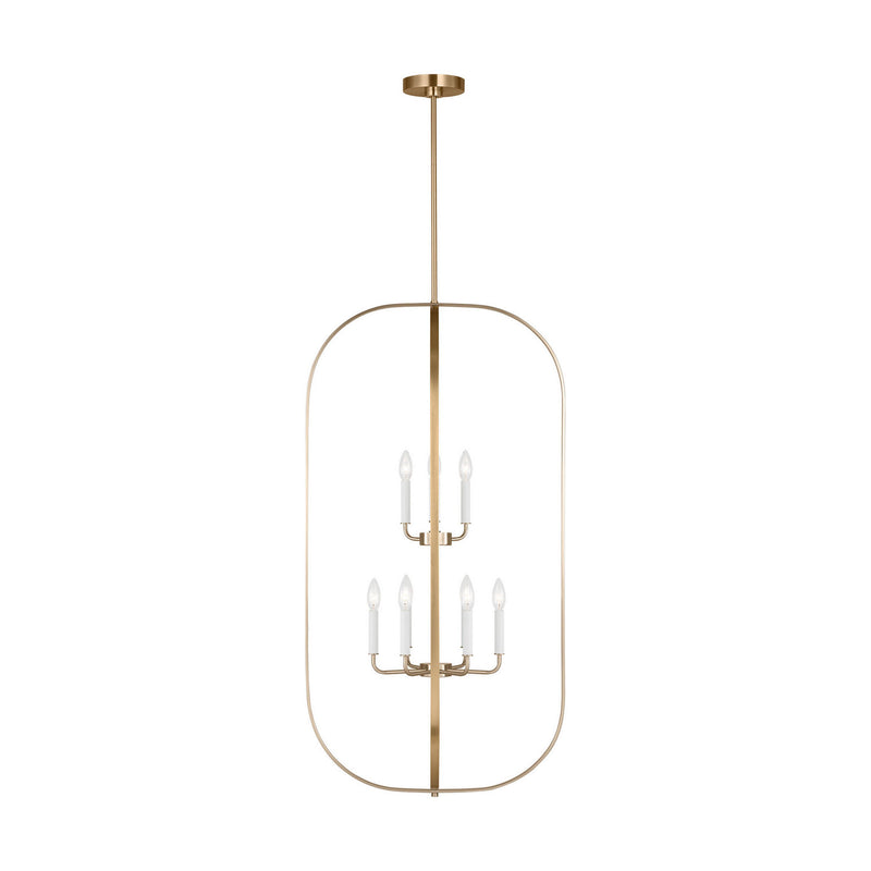 Nine Light Chandelier<br /><span style="color:#4AB0CE;">Entrega: 4-10 dias en USA</span><br /><span style="color:#4AB0CE;font-size:60%;">PREGUNTE POR ENTREGA EN PANAMA</span><br />Collection: Loretto<br />Finish: Satin Brass