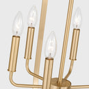 Nine Light Chandelier<br /><span style="color:#4AB0CE;">Entrega: 4-10 dias en USA</span><br /><span style="color:#4AB0CE;font-size:60%;">PREGUNTE POR ENTREGA EN PANAMA</span><br />Collection: Loretto<br />Finish: Satin Brass