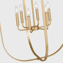 Nine Light Chandelier<br /><span style="color:#4AB0CE;">Entrega: 4-10 dias en USA</span><br /><span style="color:#4AB0CE;font-size:60%;">PREGUNTE POR ENTREGA EN PANAMA</span><br />Collection: Loretto<br />Finish: Satin Brass