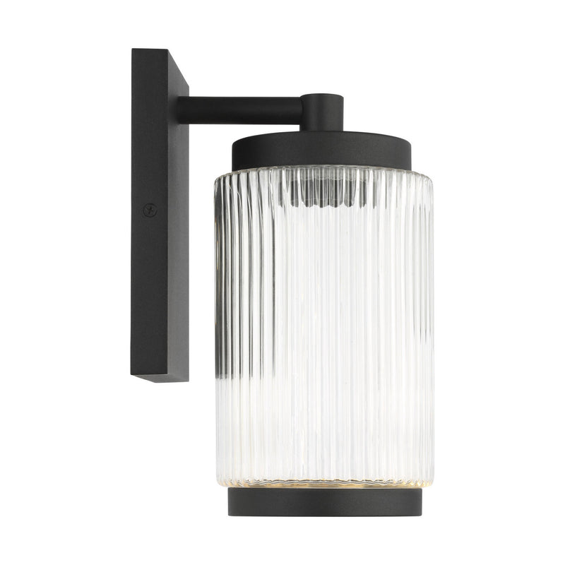 One Light Outdoor Wall Lantern<br /><span style="color:#4AB0CE;">Entrega: 2-3 semanas en USA</span><br /><span style="color:#4AB0CE;font-size:60%;">PREGUNTE POR ENTREGA EN PANAMA</span><br />Collection: Ronde<br />Finish: Textured Black